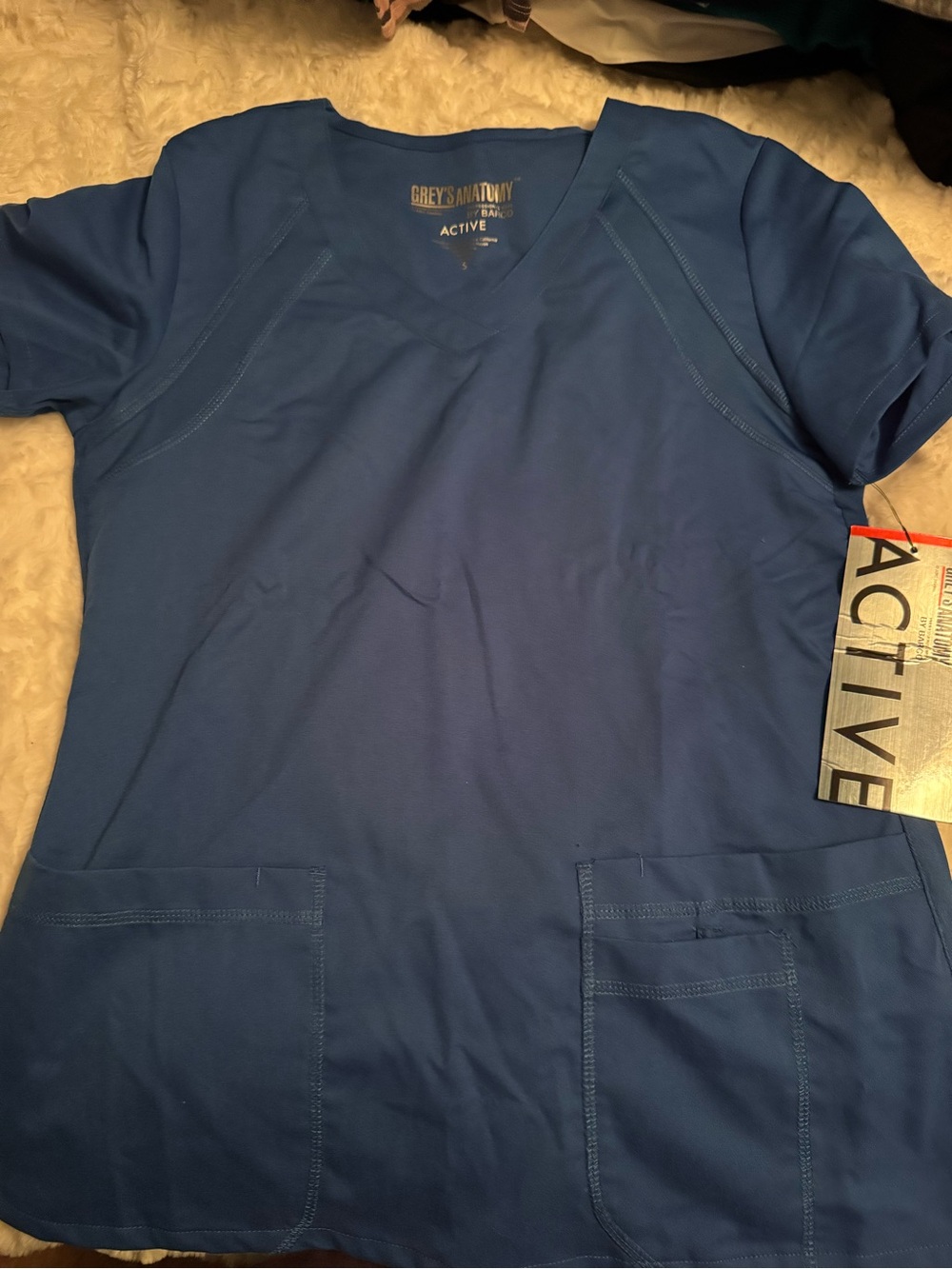 Grey's Anatomy Active Women’s Scrub Top - Blue